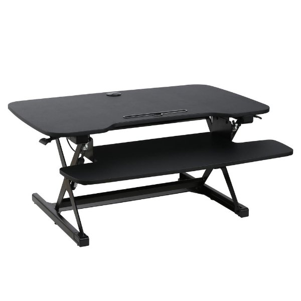 Crafron Black Sit-to-Stand Desk