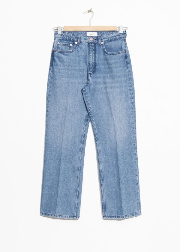 High Cropped Flare Jeans