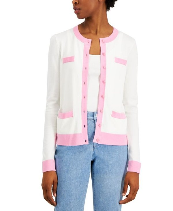Colorblocked Cardigan, Created for Macy's