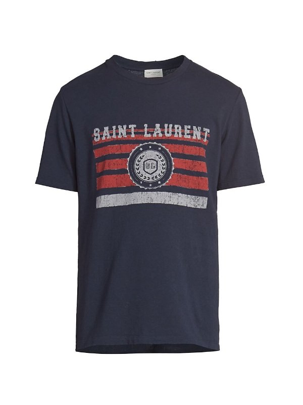 Logo & Flag Print T-Shirt