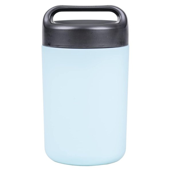 Vacuum Sealed Insulated Food Jar with Handle Lid, Stainless Steel Thermos, Lunch Container, 16 Oz, Blue