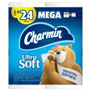 Ultra Soft Toilet Paper, 6/Pack