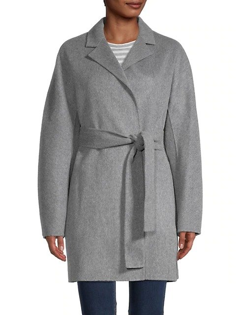 Wool & Cashmere Wrap Coat