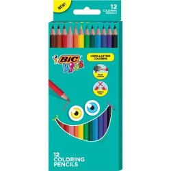 ® Kids Coloring Pencils, 3.3 mm, Assorted Colors, Pack Of 12 Pencils Item # 8578385