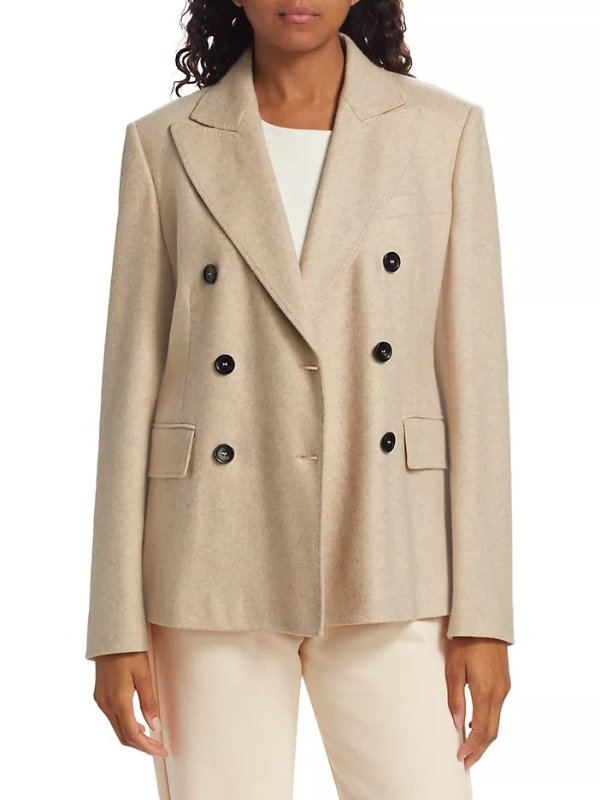 Calata Cashmere Double-Breasted Jacket