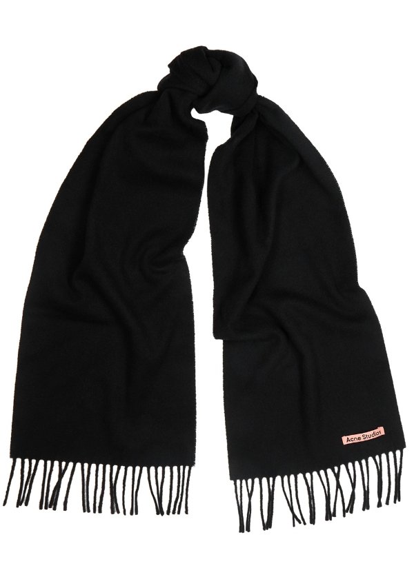Canada black wool scarf