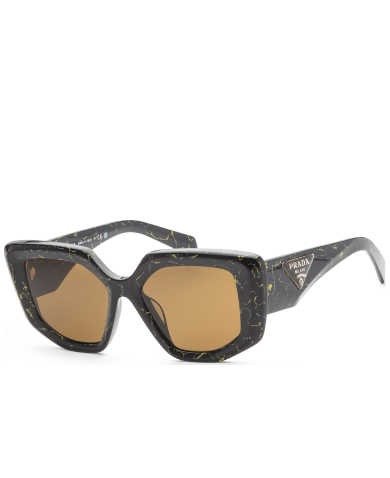 Prada Women's Black Irregular Sunglasses SKU: PR-14ZSF-19D01T UPC: 8056597750219
