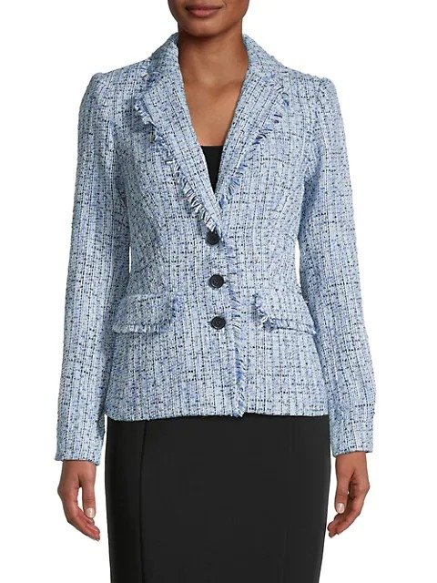 Tweed Single-Breasted Jacket