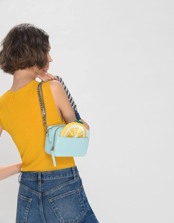 Blue Lemon Pouch Crossbody Bag | CHARLES & KEITH