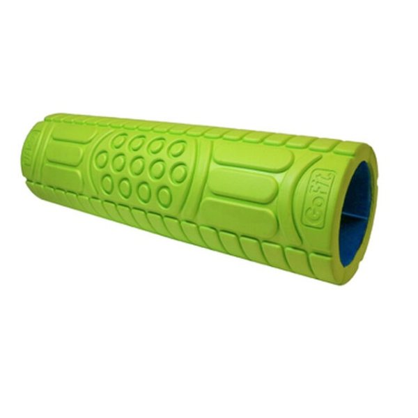 Go-Fit 18In X 5.5In Massage Roller With Training Manual Green One Size