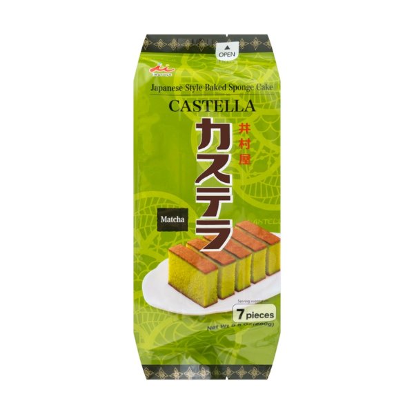 日本井村屋 CASTELLA 卡思甜乐蛋糕 抹茶味 7枚入 280g