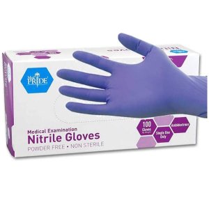 MedPride Powder-Free Gloves, Medium, Box/100