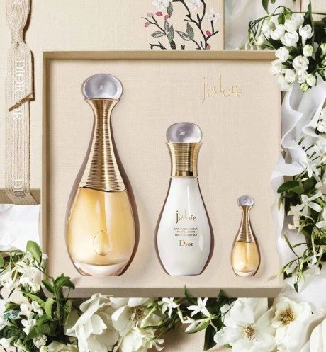 J'adore Fragrance set - eau de parfum, body milk, fragrance miniature