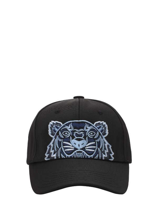 TIGER EMBROIDERED TECHNO CANVAS HAT