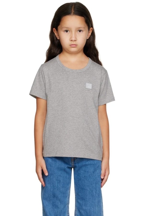Kids Gray Patch T-Shirt