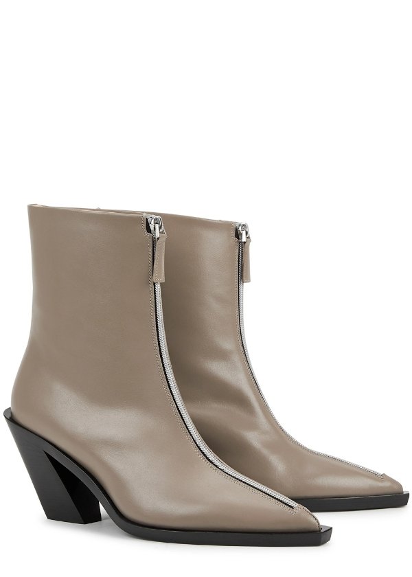 Eclair 80 leather ankle boots
