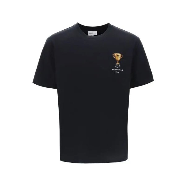 MAISON KITSUNE t-shirt with trophy embroidery