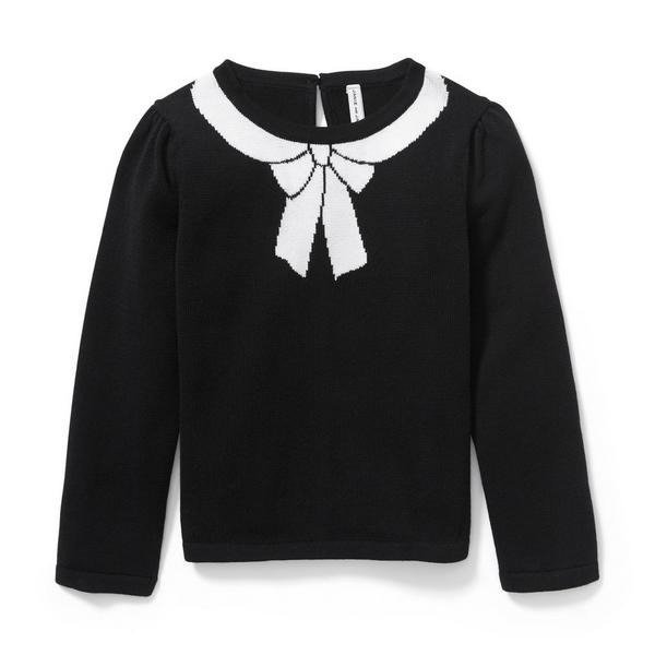 Faux Bow Sweater