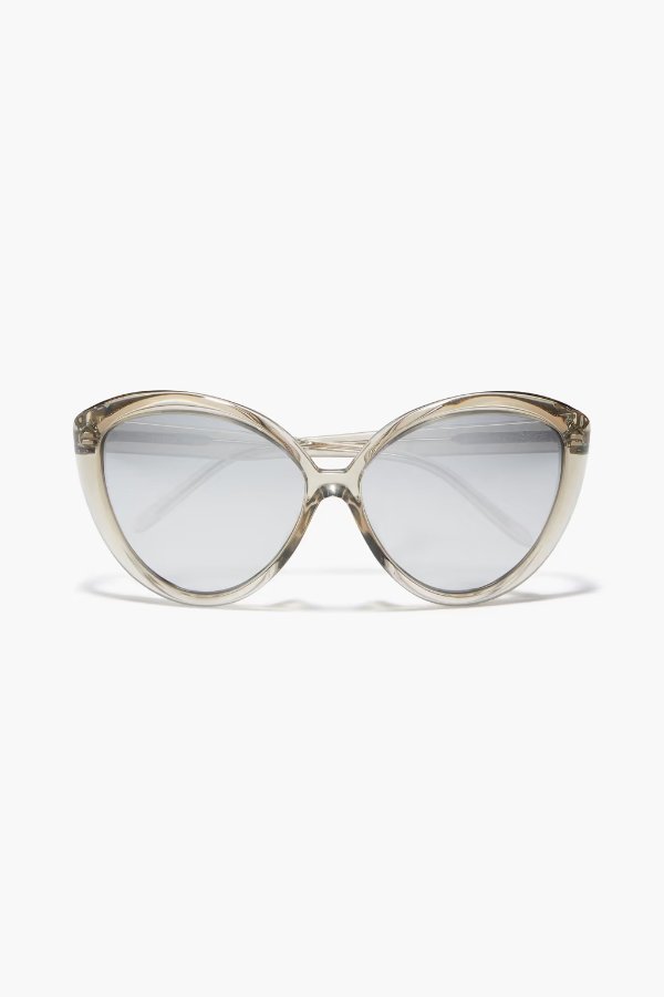Oversized cat-eye acetate sunglasses