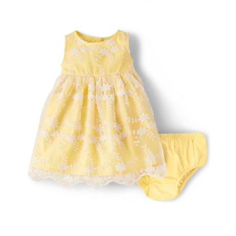 GymboreeBaby Girls Sleeveless Embroidered Floral Woven Lace Dress | Gymboree - SUNSHINE