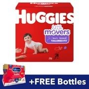 FREE Enfagrow NeuroPro Toddler Bottles with Purchase of Huggies Little Movers Diapers (Size 5, 124ct)