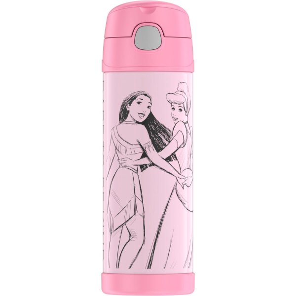 Funtainer Vacuum Insulated Stainless Steel Water Bottle, Princess, 16oz