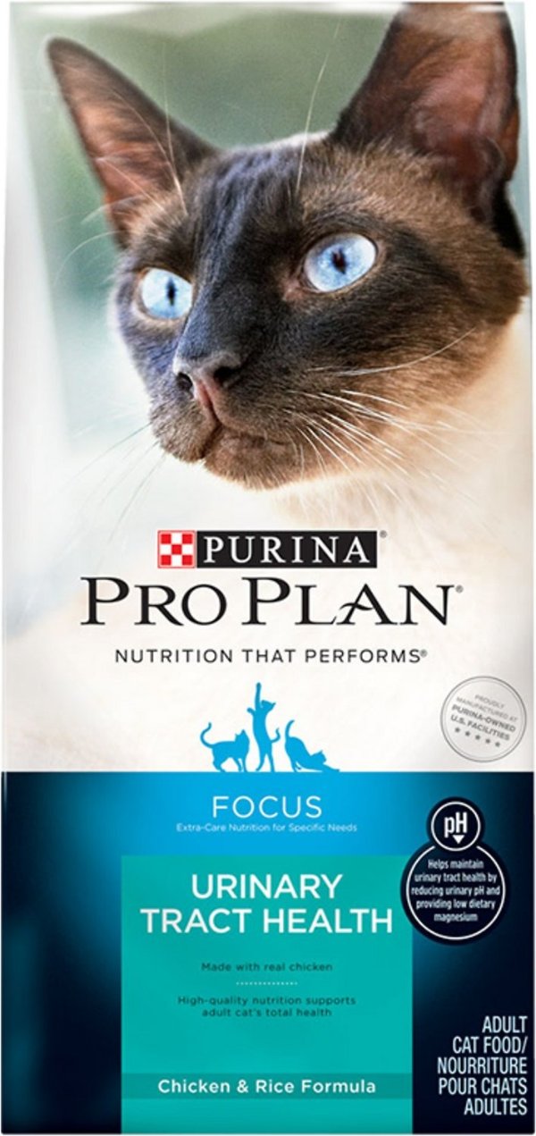 Pro Plan Focus Adult Urinary Tract Health Formula Dry Cat Food, 7-lb bag - Chewy.com
