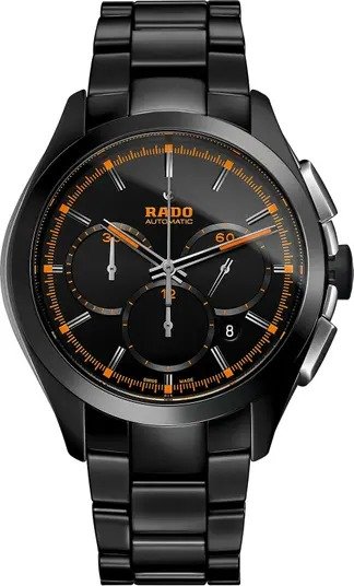 Men's Rado HyperChrome Court Collection Automatic Bracelet Watch, 45mm