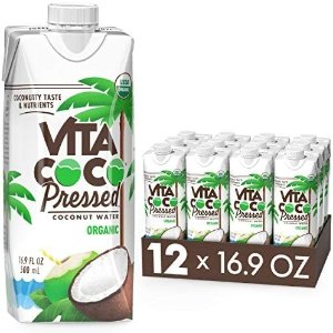 Vita Coco Organic Coconut Water, Pressed ™16.9 Fl Oz (Pack of 12)