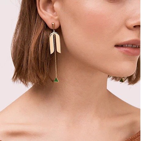 modern icon linear earrings