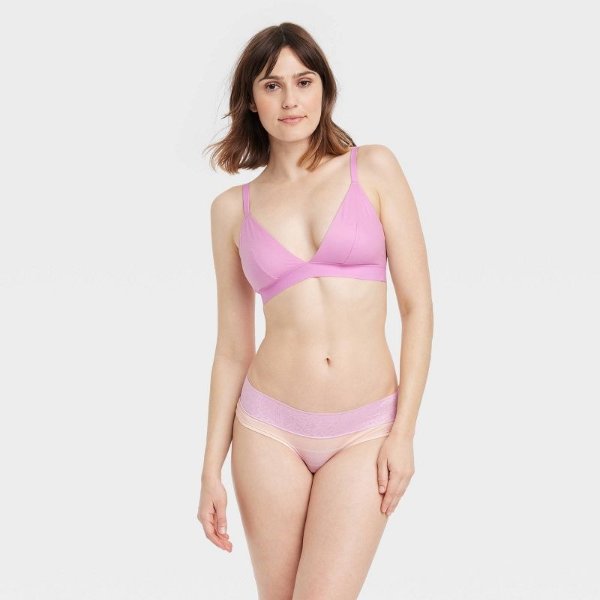 Target Women's Cotton Cheeky Underwear with Lace Waistband - Auden™ 6.00