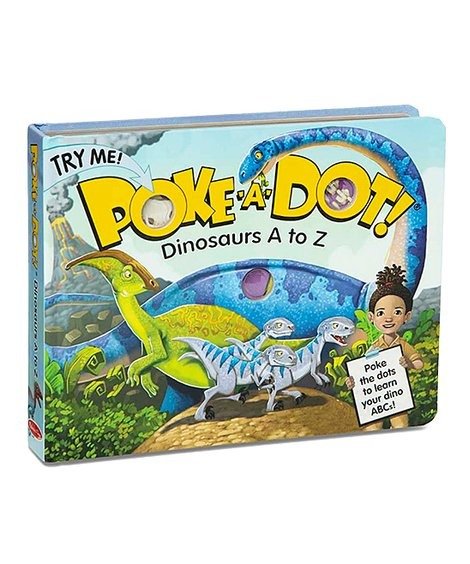 Melissa & Doug Poke-A-Dot: Dinosaurs A to Z Board Book