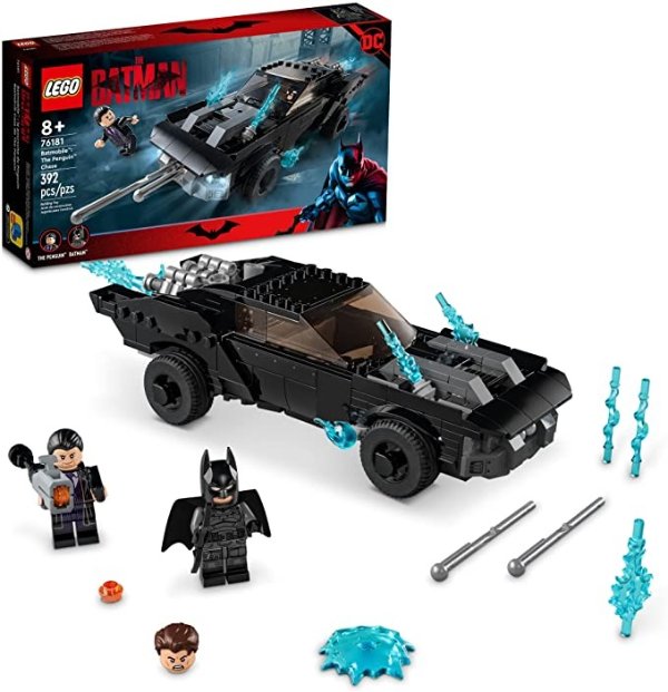 DC Batman Batmobile: The Penguin Chase 76181 Building Kit; Cool, Collectible Batman and The Penguin Toy; Super-Hero and Batmobile Playset; Great Birthday Gift for Kids Aged 8 and up (392 Pieces)