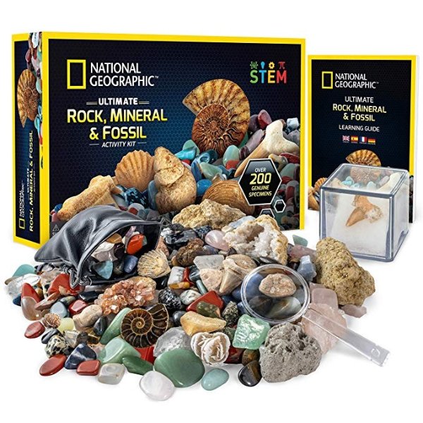 Rocks & Fossils Kit – 200 Piece Set 