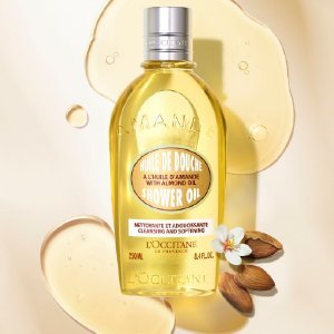 $38L'Occitane Almond Shower Oil & 3-Piece Hand Cream Set