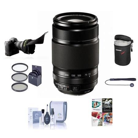 XF 55-200mm (83-300mm) F3.5-4.8 R LM OIS Lens with Accessory Bundle
