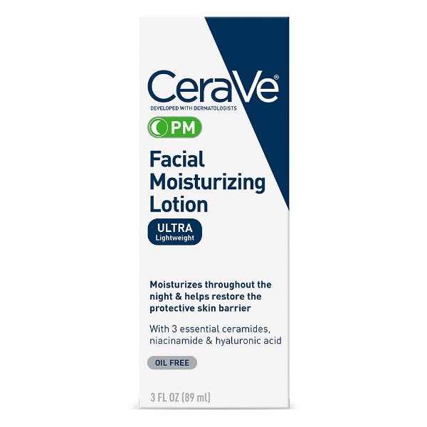 Facial Moisturizing Lotion PM 3 oz (Pack of 2)