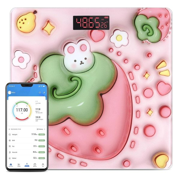 iHealth Nexus PRO Digital Bathroom Scale with Smart Bluetooth APP to  Monitor Body Weight, Body Fat Scale,BMI,Muscle Mass,Composition Health  Analyzer