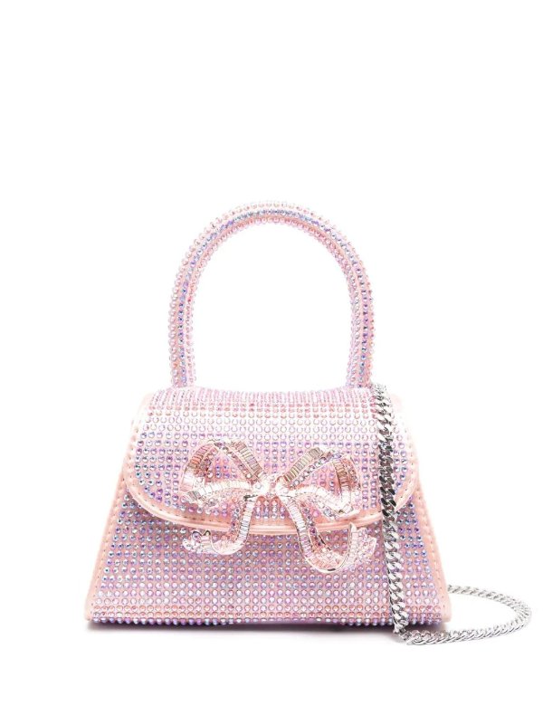 Micro Bow rhinestone-embellished bag