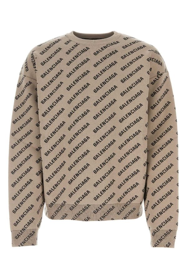 Monogram Printed Crewneck Sweater