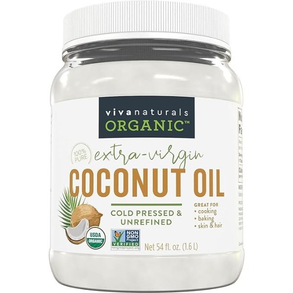 Organic Extra Virgin Coconut Oil, 54 Ounce