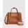Almost Famous Leather Satchel - Brown