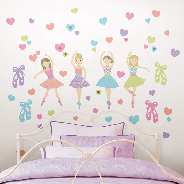 WPK2575 Prima Ballerina Wall Art Kit, Multicolor