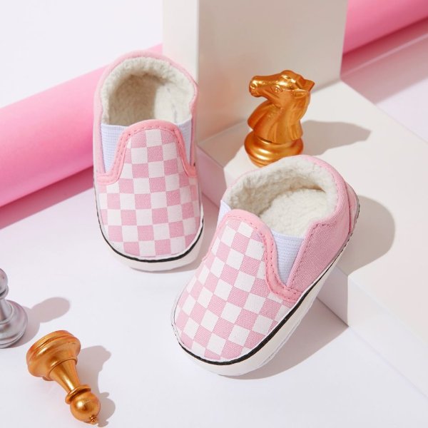 Baby / Toddler Slip-on Plaid Prewalker Shoes
