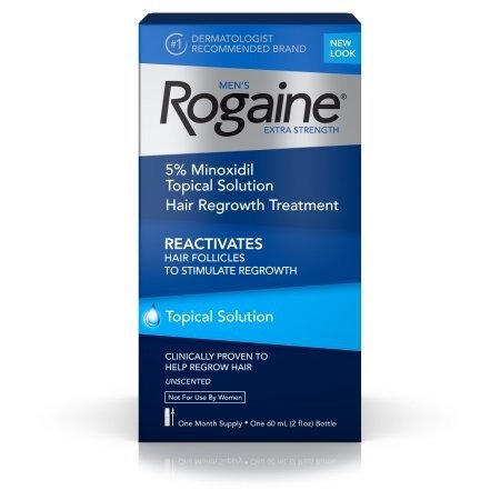 Rogaine Men’s Minoxidil Extra Strength Treatment Solution, 1 Month