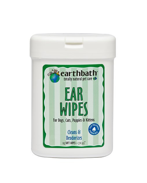 Earthbath Ear Wipes for Dogs & Cats, 25 count - Chewy.com
