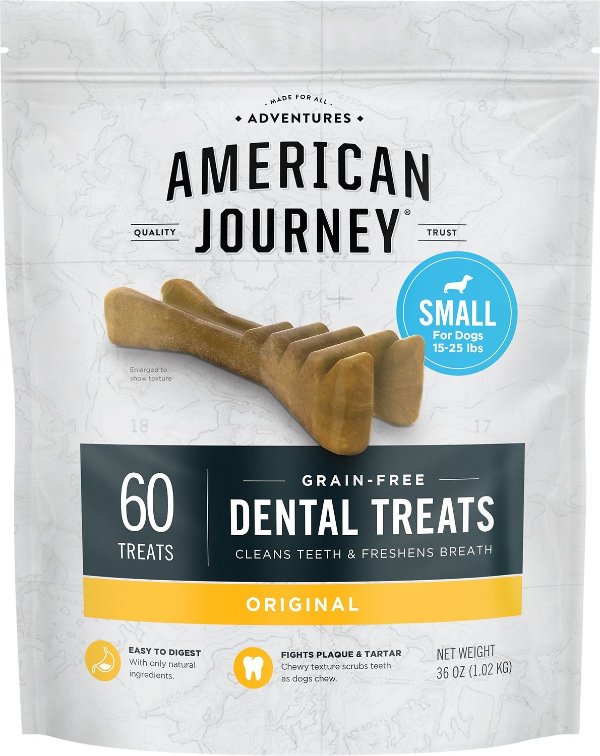 Grain-Free Small Dental Dog Treats Original Flavor, 60 count - Chewy.com