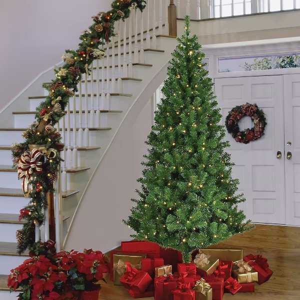 7' Black Friday 3-Function Color Changing Lighted Tree