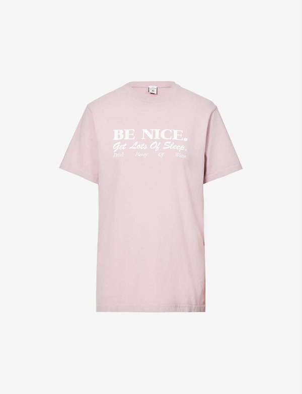 Be Nice-print T恤