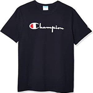 Champion 男士印花运动T恤 黑色款促销